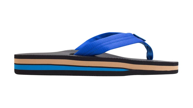 Rainbow Sandals Men's Double Layer Soft Top 1" EVA Rubber Filled w/Nylon Strap, Brown/Black Men's X-Large / 11-12 B(M) US - Image 4